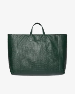 Cole Buxton AKIMBO X CB CROC EMBOSSED LEATHER BAG| Accessories|Leather