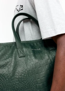Cole Buxton AKIMBO X CB CROC EMBOSSED LEATHER BAG| Accessories|Leather