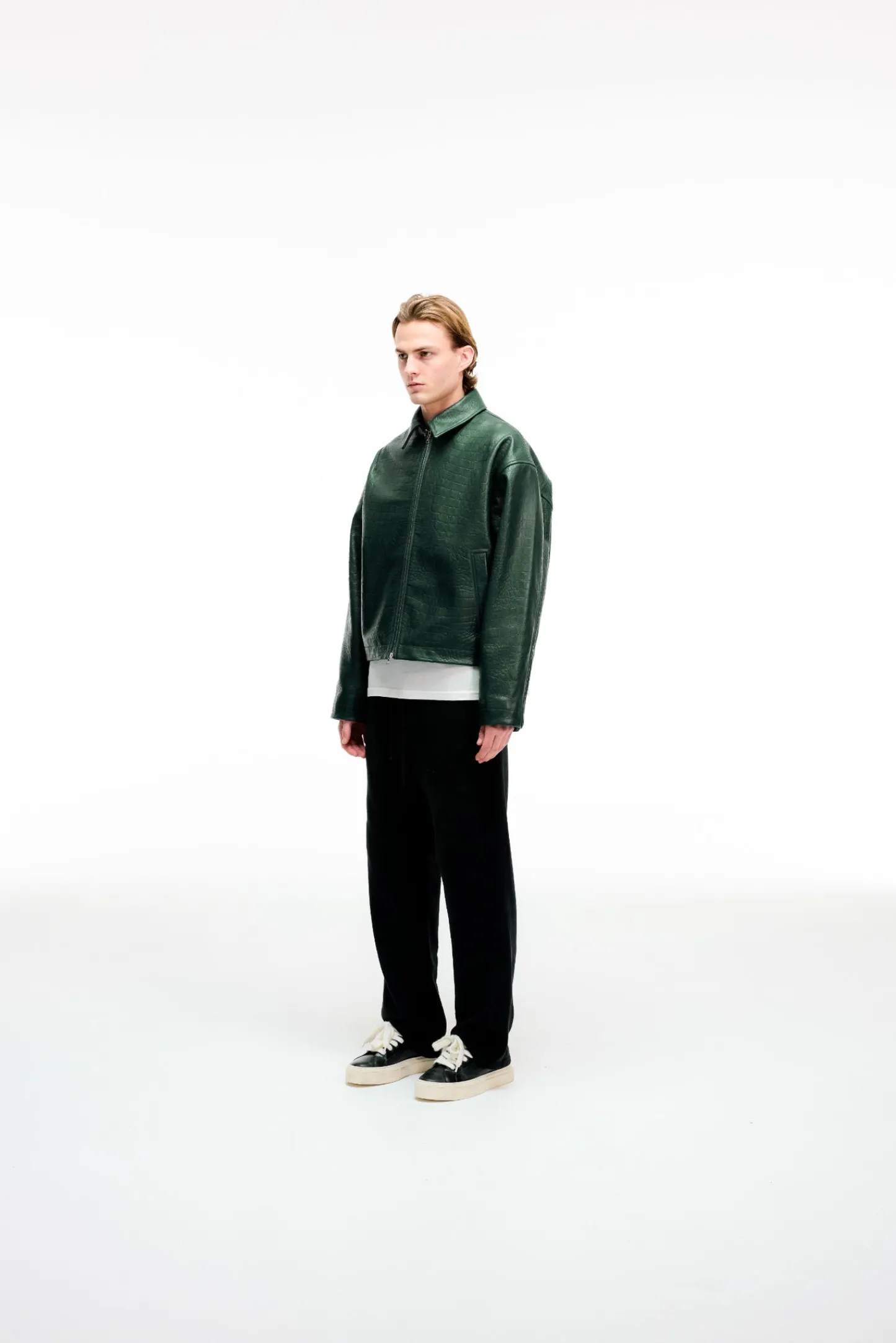 Cole Buxton AKIMBO X CB CROC LEATHER JACKET| Outerwear|Leather