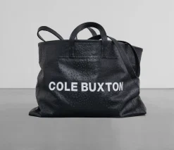 Cole Buxton APPLIQUE LEATHER TOTE BAG| Accessories|Leather