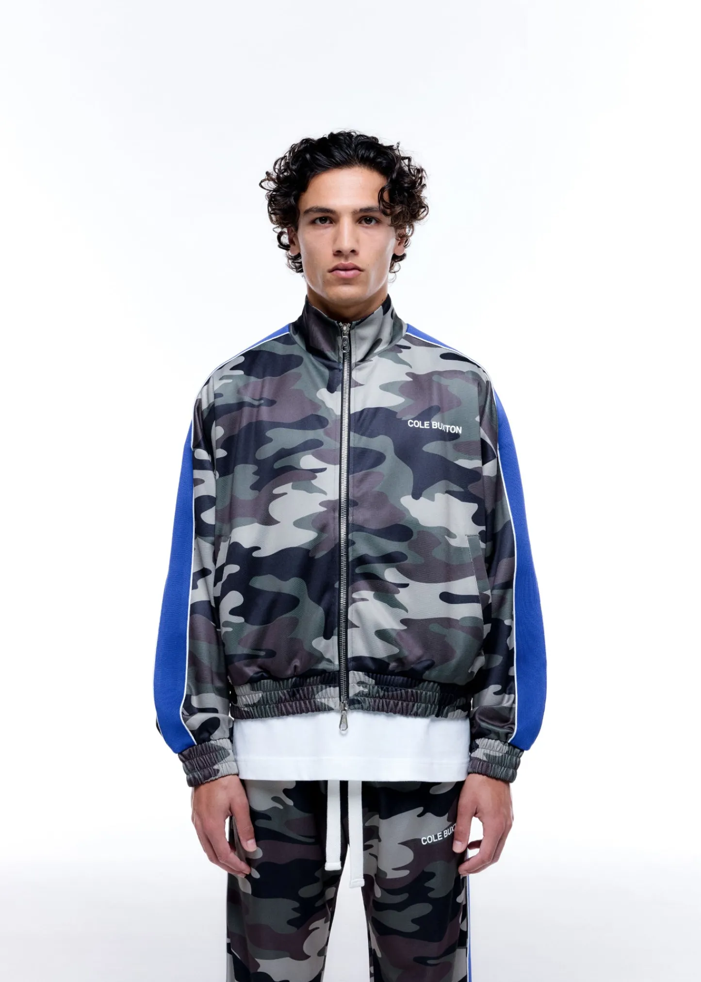 Cole Buxton CAMO TRACK JACKET| Outerwear