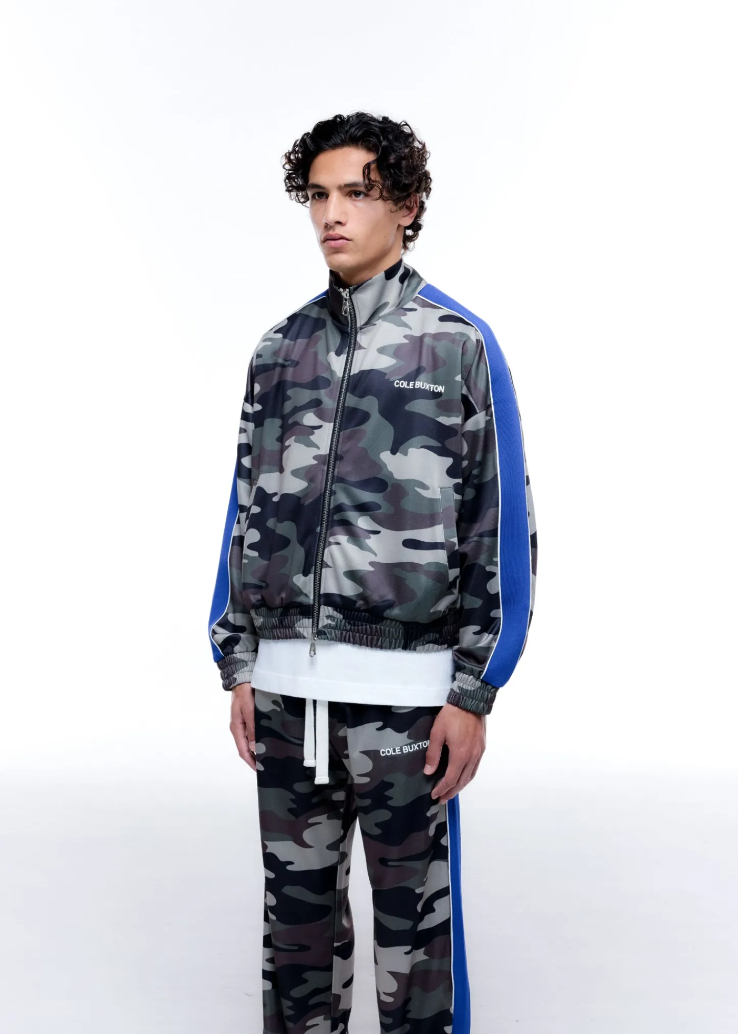Cole Buxton CAMO TRACK JACKET| Outerwear