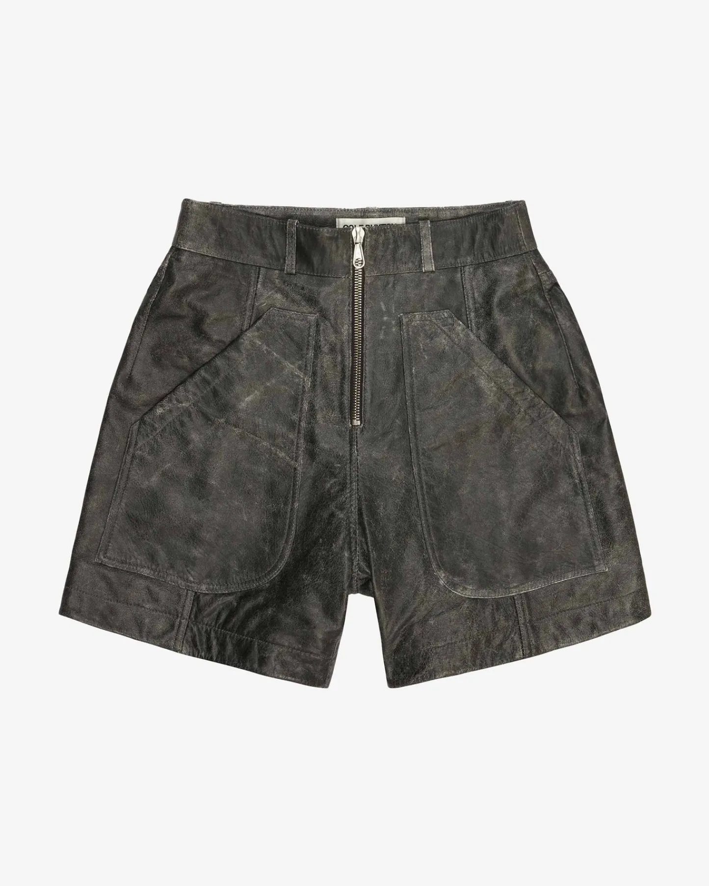 Cole Buxton CB CRACKED LEATHER SHORTS| Shorts