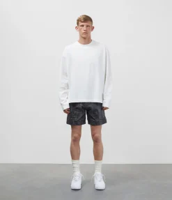 Cole Buxton CB CRACKED LEATHER SHORTS| Shorts