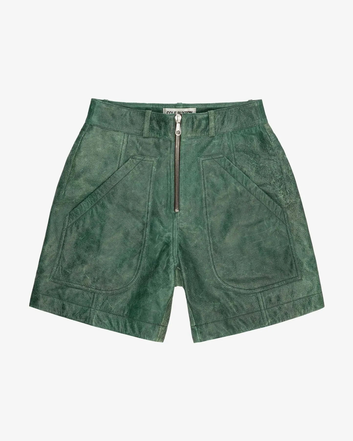 Cole Buxton CB CRACKED LEATHER SHORTS| Shorts