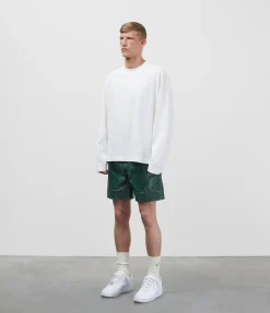 Cole Buxton CB CRACKED LEATHER SHORTS| Shorts