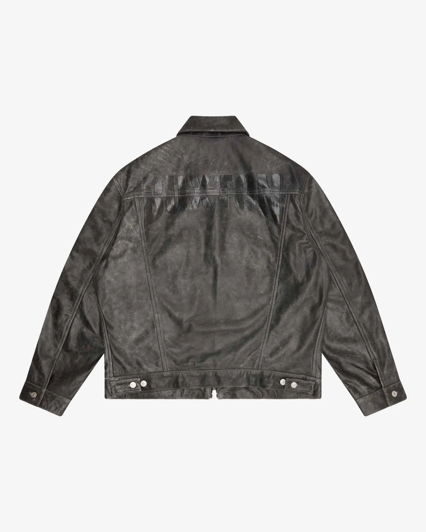Cole Buxton CB CRACKED LEATHER TRUCKER| Outerwear|Leather