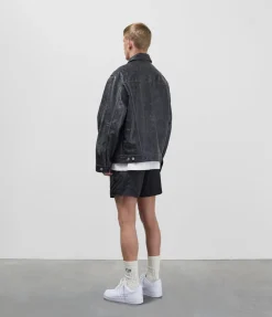 Cole Buxton CB CRACKED LEATHER TRUCKER| Outerwear|Leather
