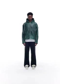 Cole Buxton CB HOODED LEATHER JACKET| Outerwear|Leather