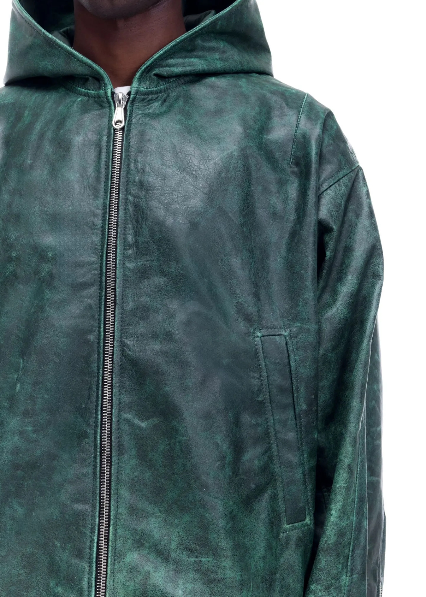 Cole Buxton CB HOODED LEATHER JACKET| Outerwear|Leather