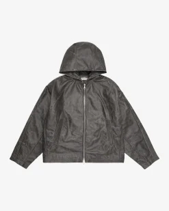 Cole Buxton CB HOODED LEATHER JACKET| Outerwear|Leather