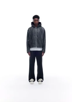 Cole Buxton CB HOODED LEATHER JACKET| Outerwear|Leather
