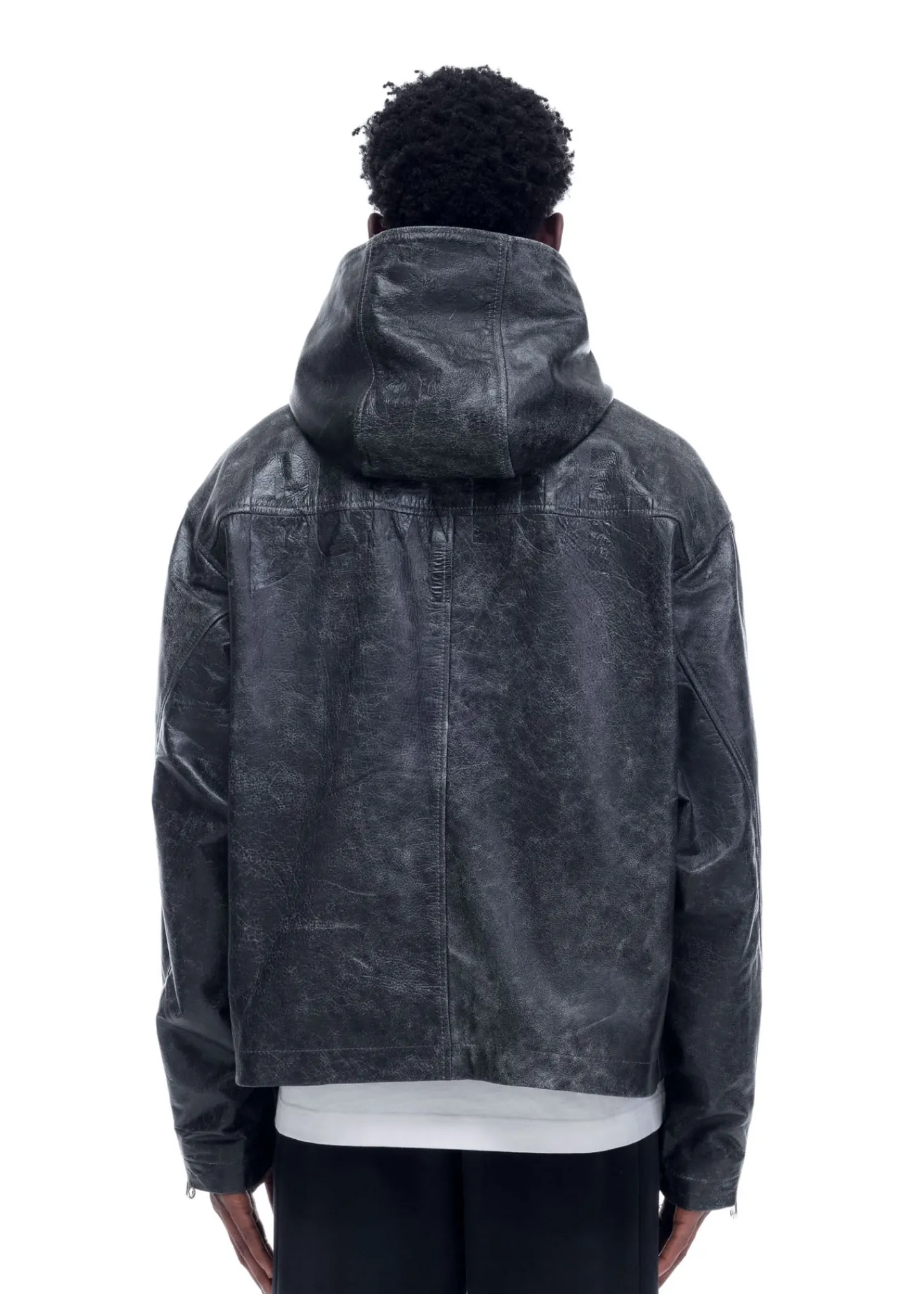 Cole Buxton CB HOODED LEATHER JACKET| Outerwear|Leather