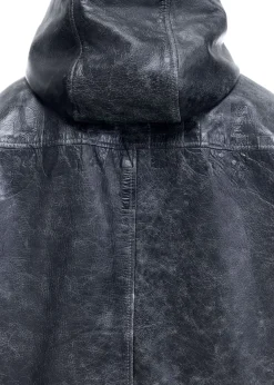 Cole Buxton CB HOODED LEATHER JACKET| Outerwear|Leather