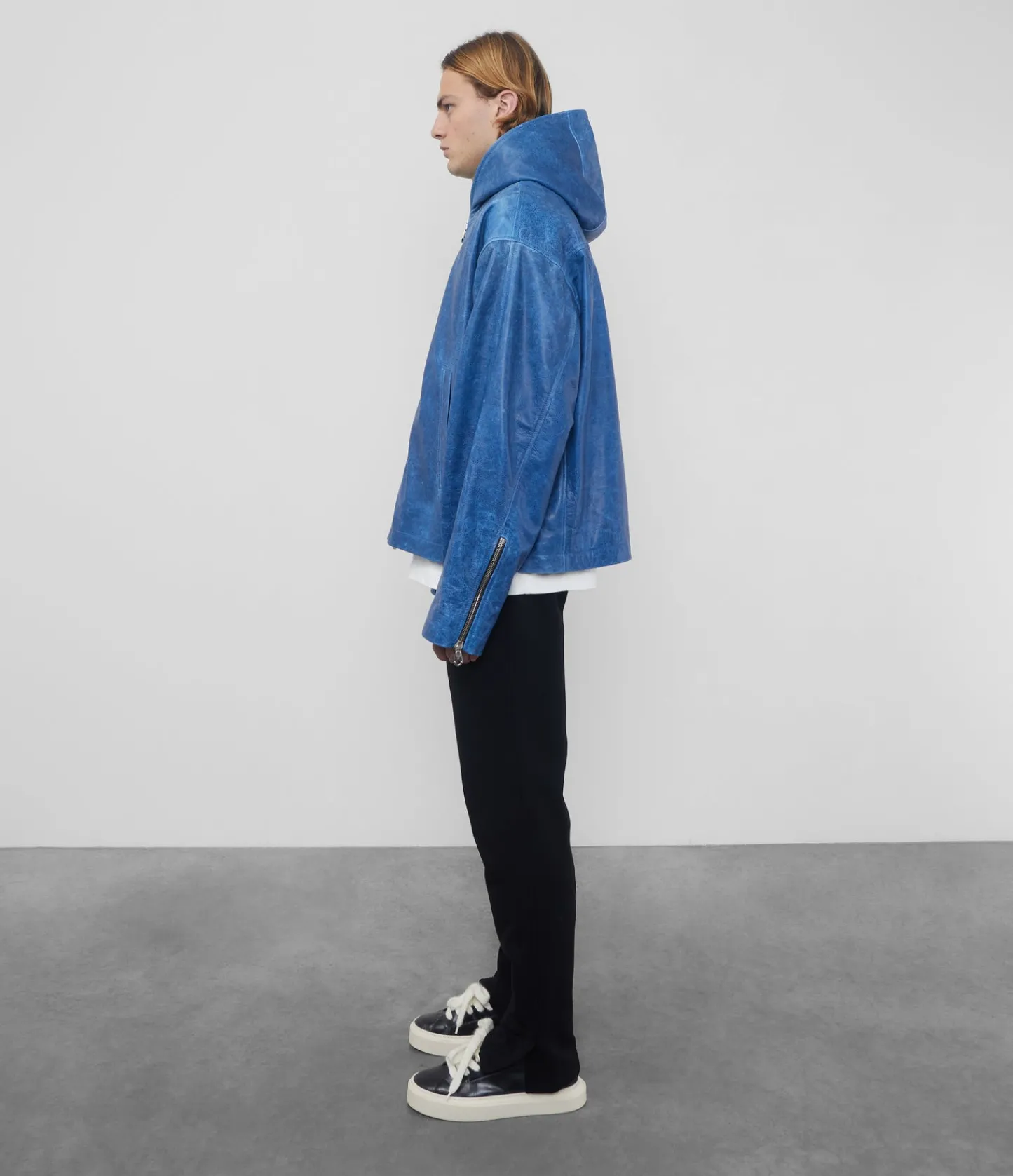 Cole Buxton CB HOODED LEATHER JACKET| Outerwear|Leather