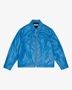 Cole Buxton CB LEATHER TRUCKER| Outerwear|Leather