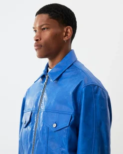 Cole Buxton CB LEATHER TRUCKER| Outerwear|Leather