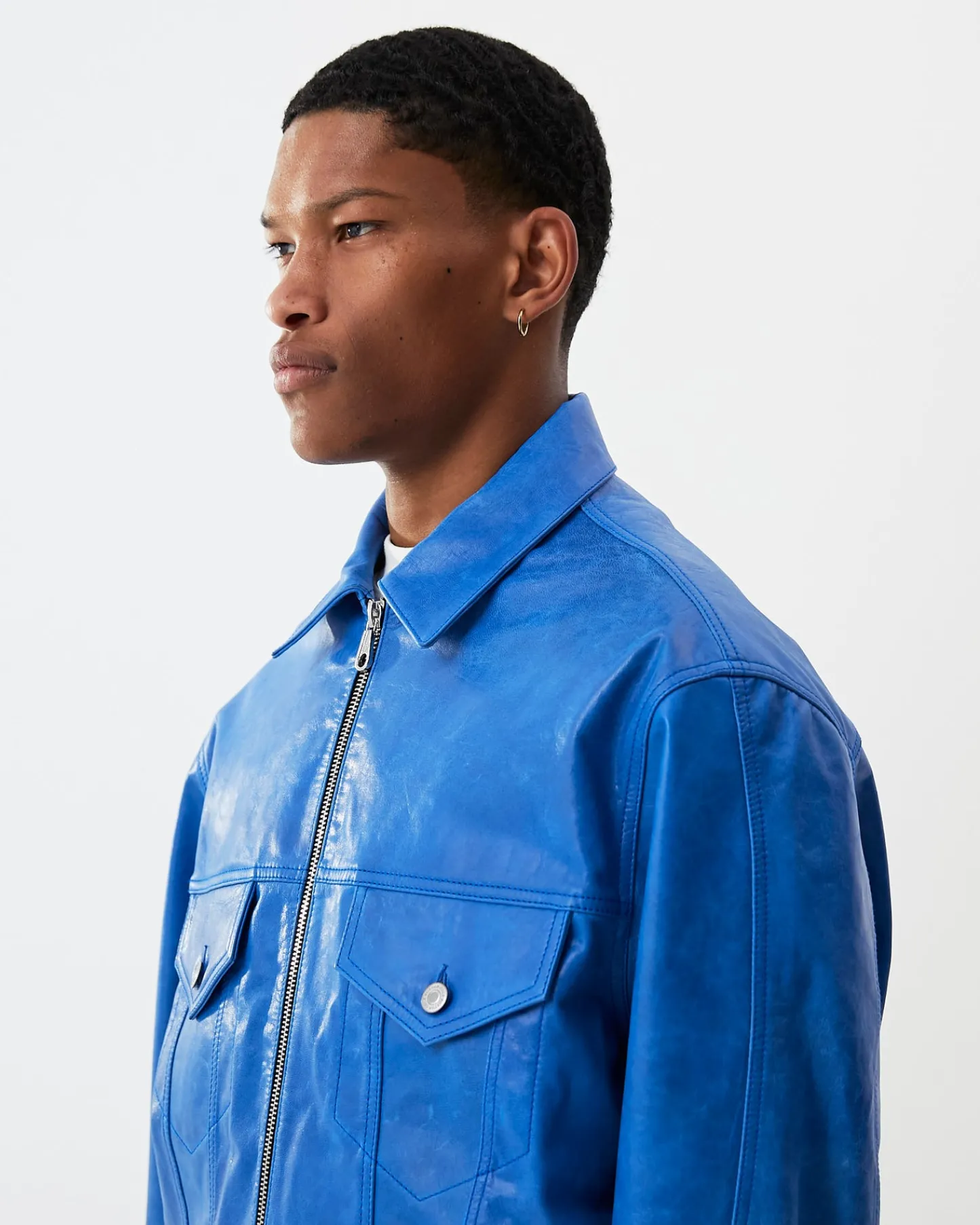 Cole Buxton CB LEATHER TRUCKER| Outerwear|Leather