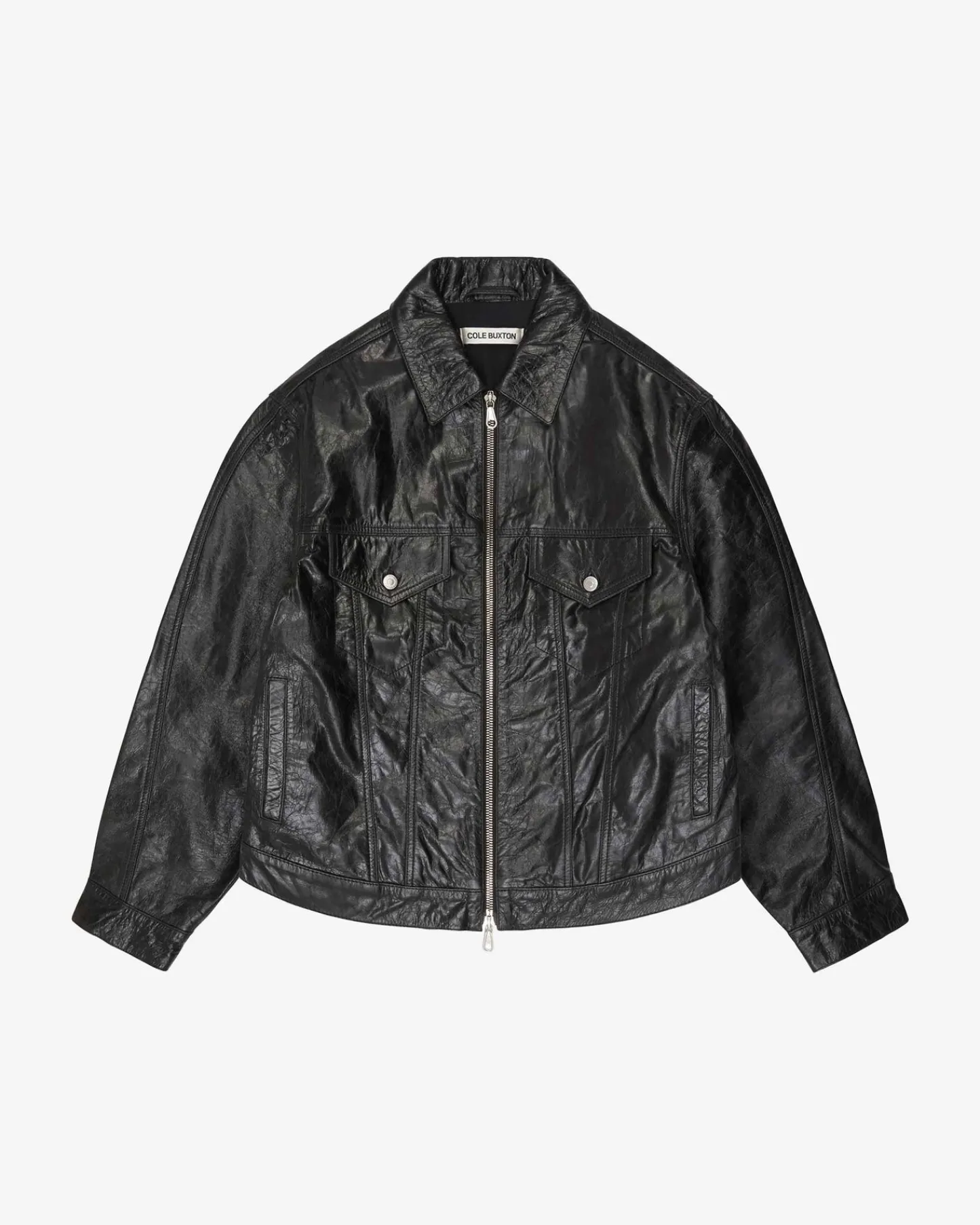 Cole Buxton CB LEATHER TRUCKER| Outerwear|Leather