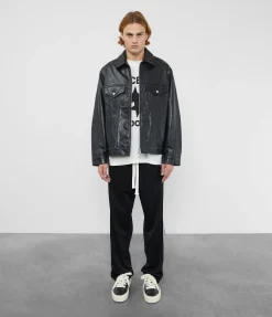 Cole Buxton CB LEATHER TRUCKER| Outerwear|Leather