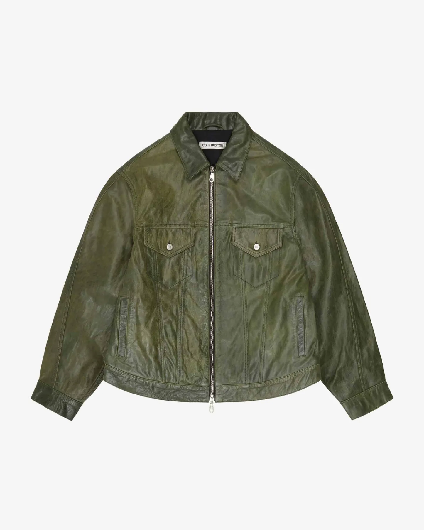 Cole Buxton CB LEATHER TRUCKER| Outerwear|Leather