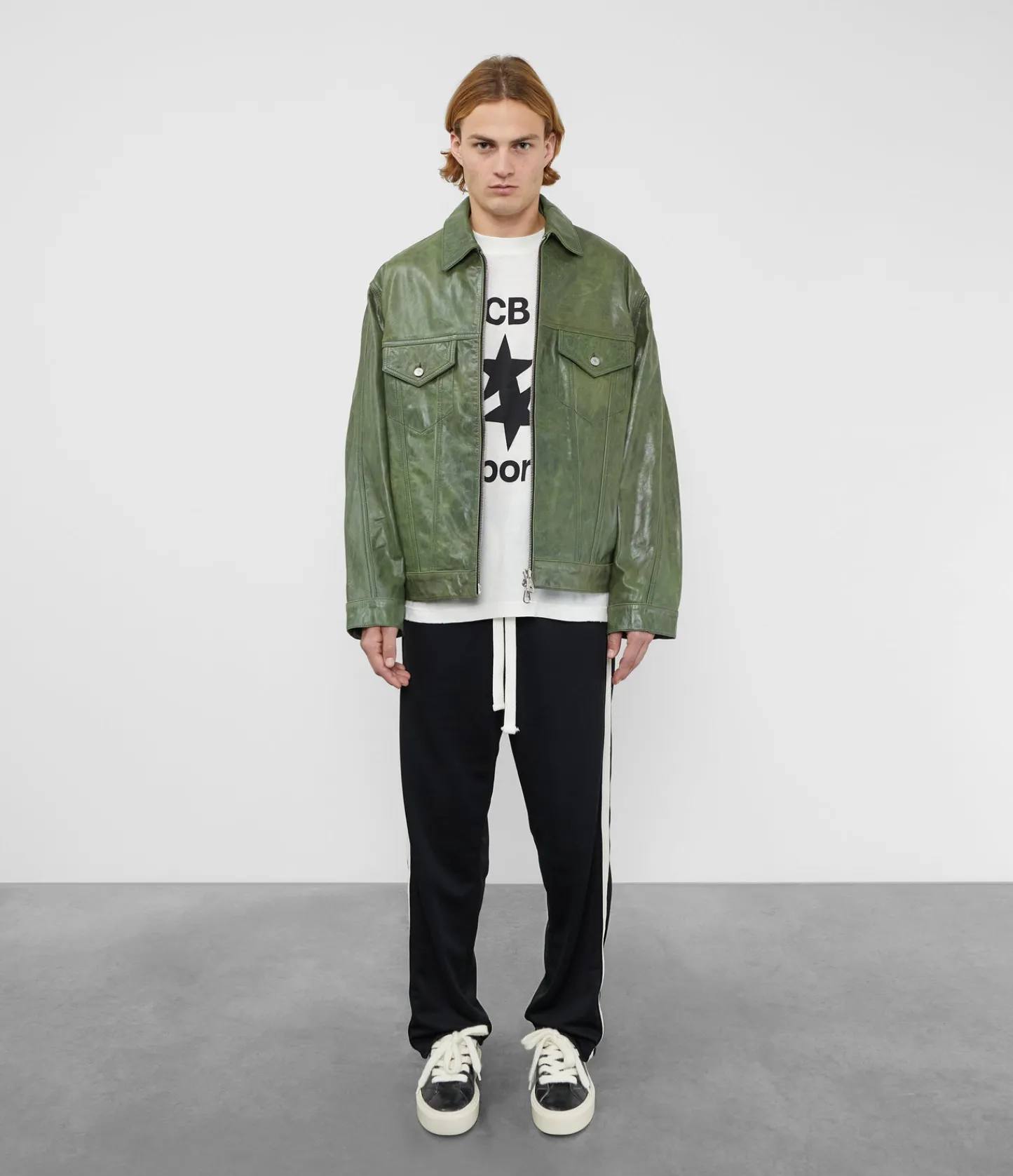 Cole Buxton CB LEATHER TRUCKER| Outerwear|Leather