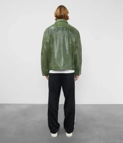 Cole Buxton CB LEATHER TRUCKER| Outerwear|Leather