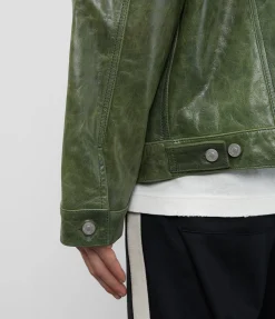 Cole Buxton CB LEATHER TRUCKER| Outerwear|Leather