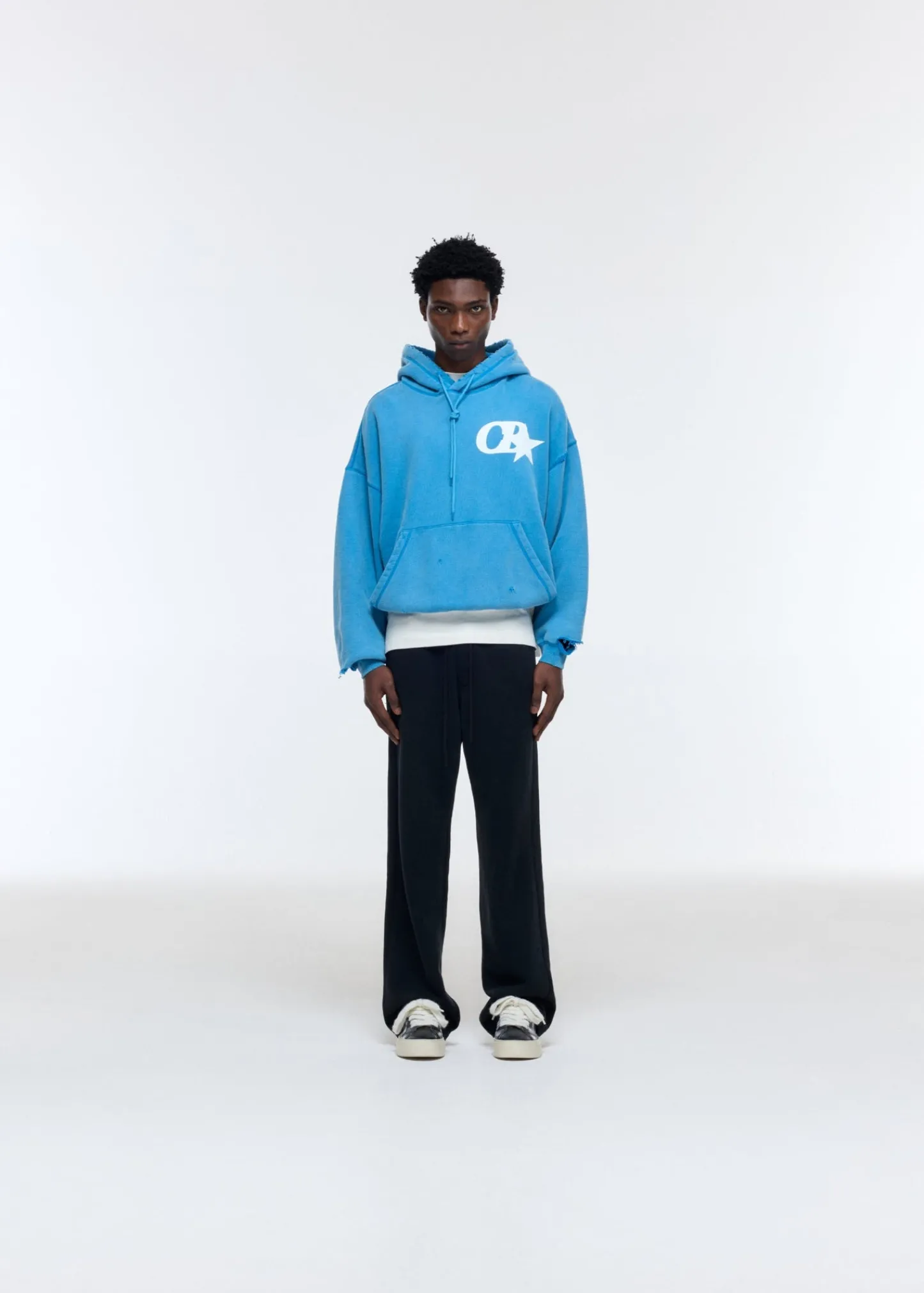 Cole Buxton CB STAR DISTRESSED POCKET HOODIE| Hoodies