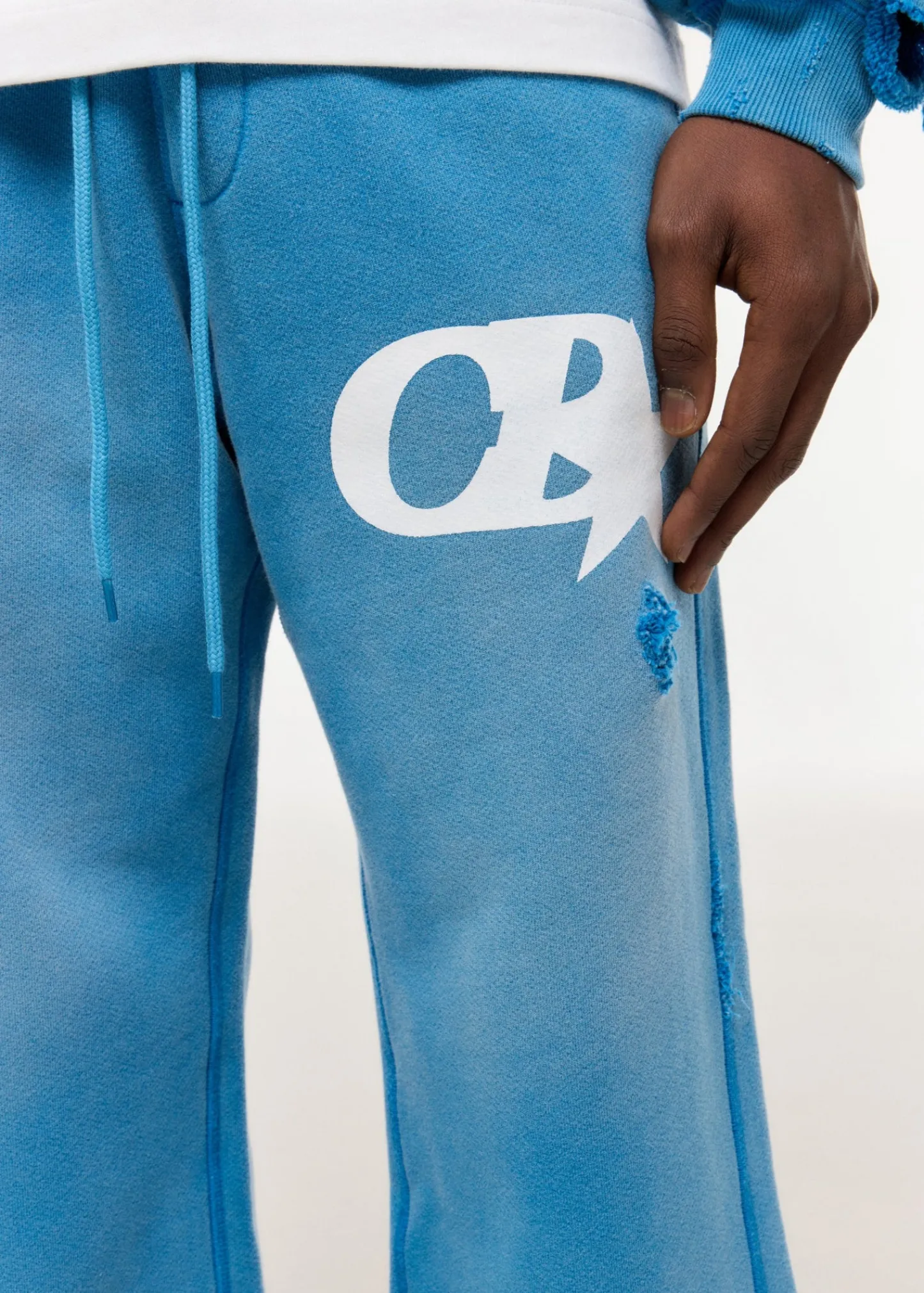 Cole Buxton CB STAR DISTRESSED SWEATPANTS| Sweatpants