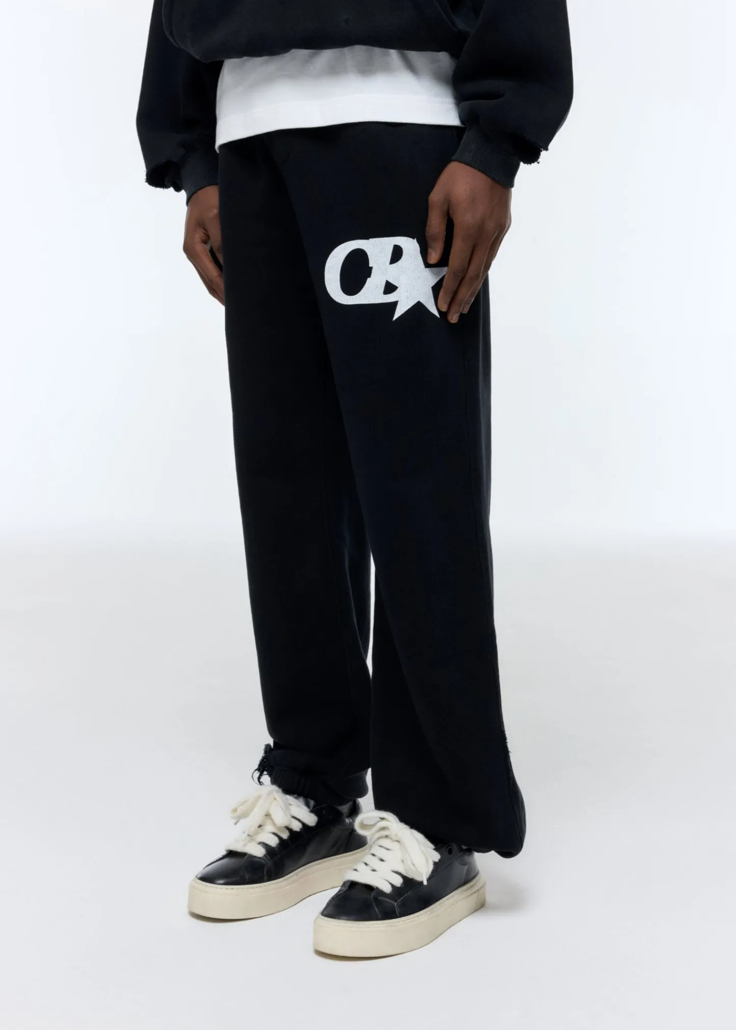 Cole Buxton CB STAR DISTRESSED SWEATPANTS| Sweatpants