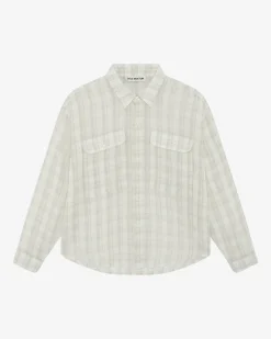 Cole Buxton CHECKED SLUBBY SHIRT| Shirts