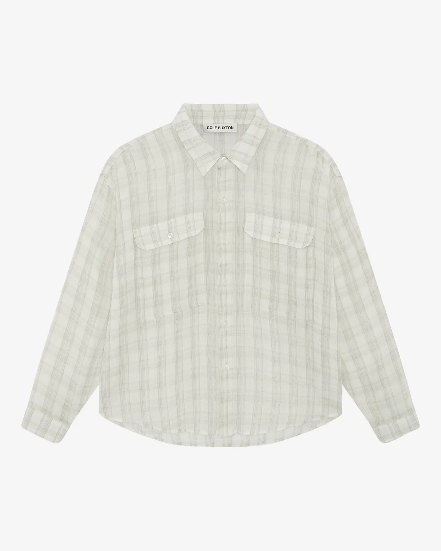 Cole Buxton CHECKED SLUBBY SHIRT| Shirts