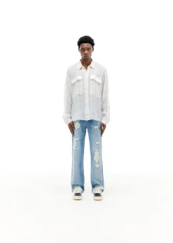 Cole Buxton CHECKED SLUBBY SHIRT| Shirts