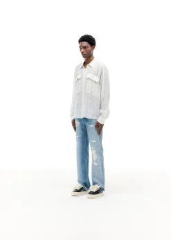 Cole Buxton CHECKED SLUBBY SHIRT| Shirts