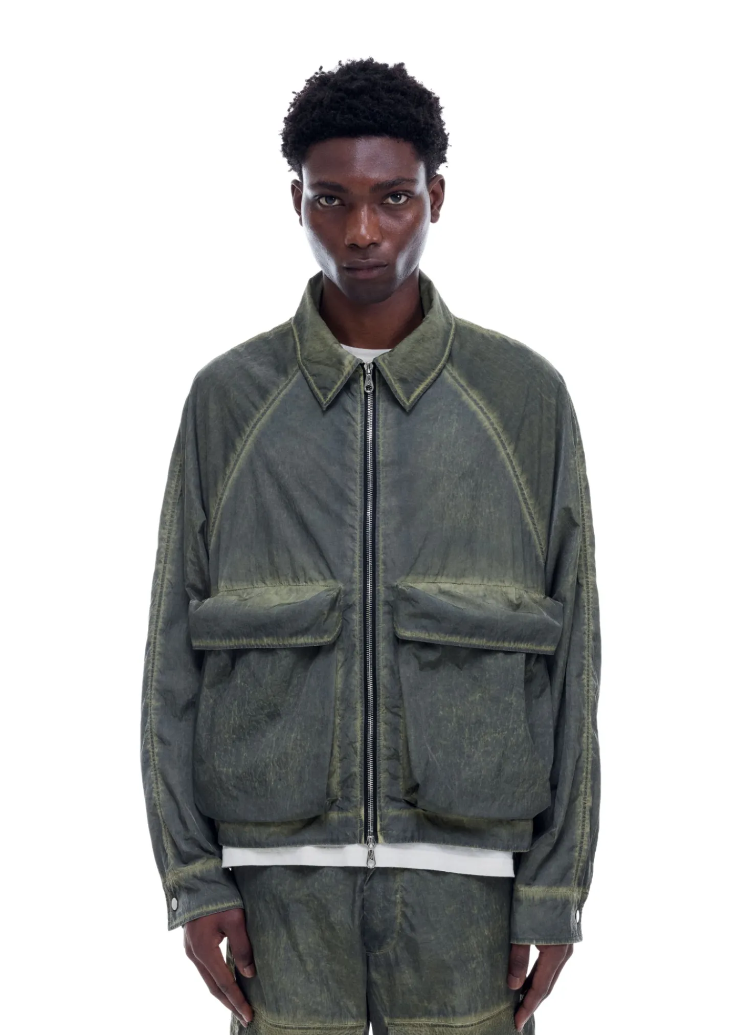 Cole Buxton COLD WASH RAGLAN OVERSHIRT| Outerwear