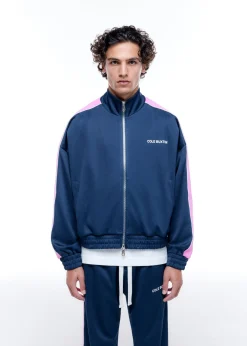 Cole Buxton CONTRAST TAPE TRACK JACKET| Outerwear