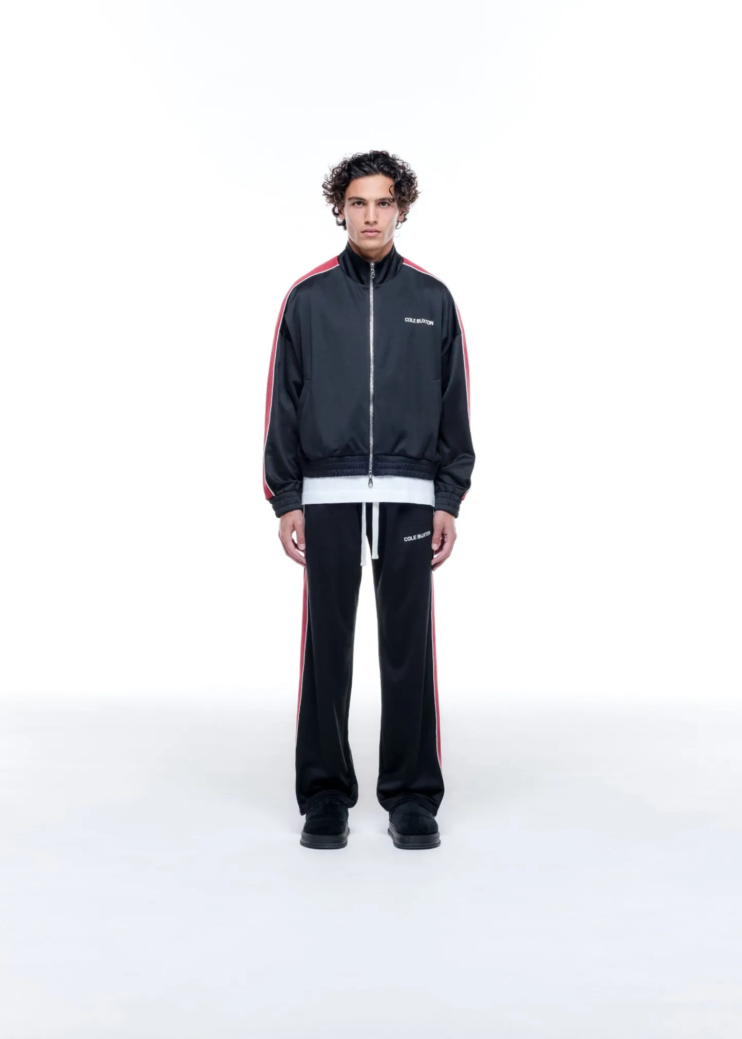 Cole Buxton CONTRAST TAPE TRACK JACKET| Outerwear