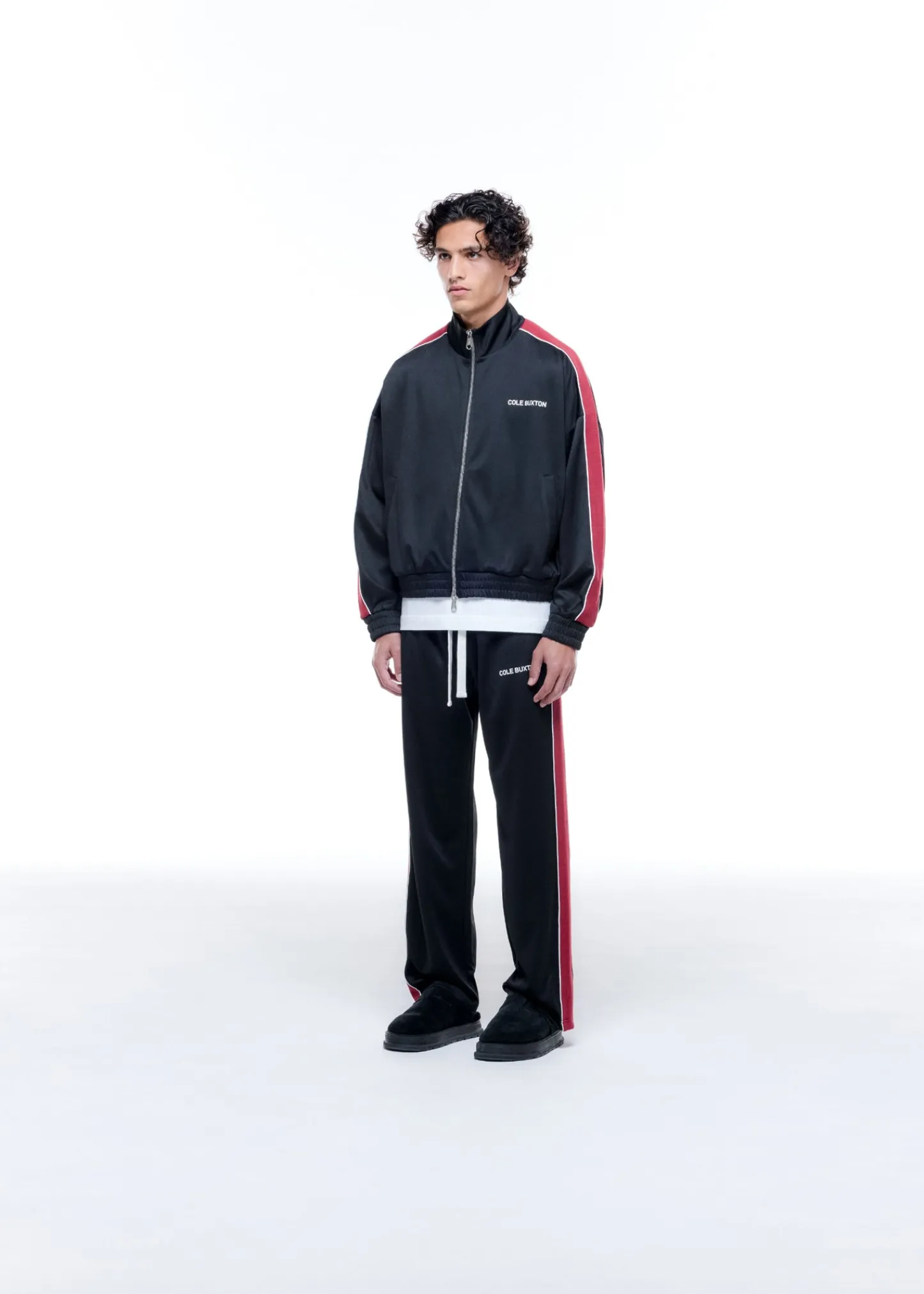 Cole Buxton CONTRAST TAPE TRACK JACKET| Outerwear