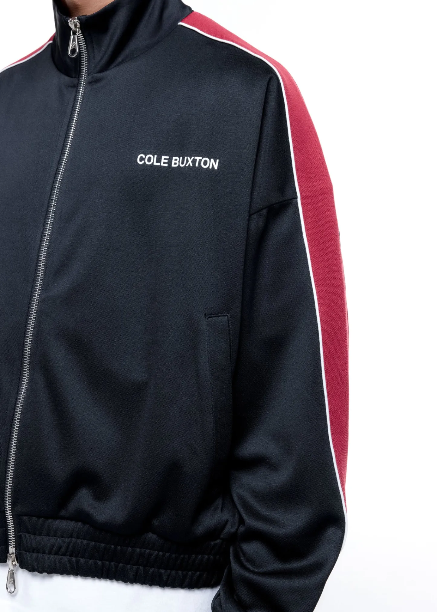Cole Buxton CONTRAST TAPE TRACK JACKET| Outerwear