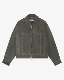 Cole Buxton CRACKED LEATHER JACKET| Outerwear|Leather