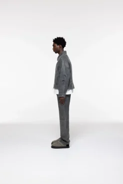 Cole Buxton CRACKED LEATHER JACKET| Outerwear|Leather