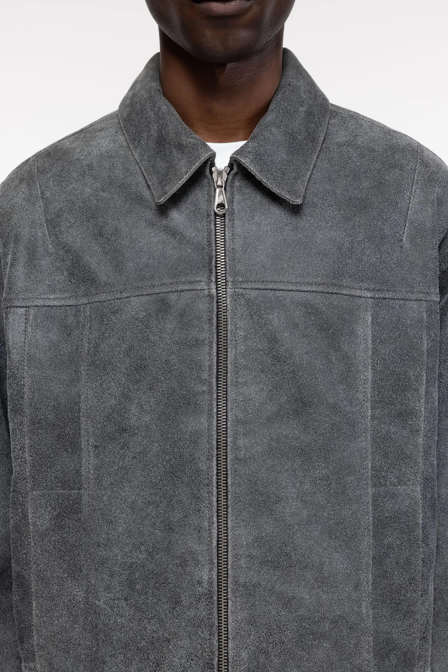Cole Buxton CRACKED LEATHER JACKET| Outerwear|Leather