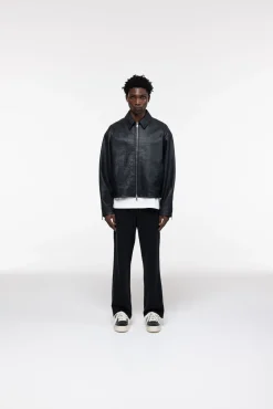 Cole Buxton CROC LEATHER JACKET| Outerwear|Leather