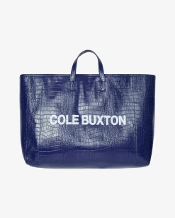 Cole Buxton CROC LEATHER TOTE BAG| Accessories|Leather