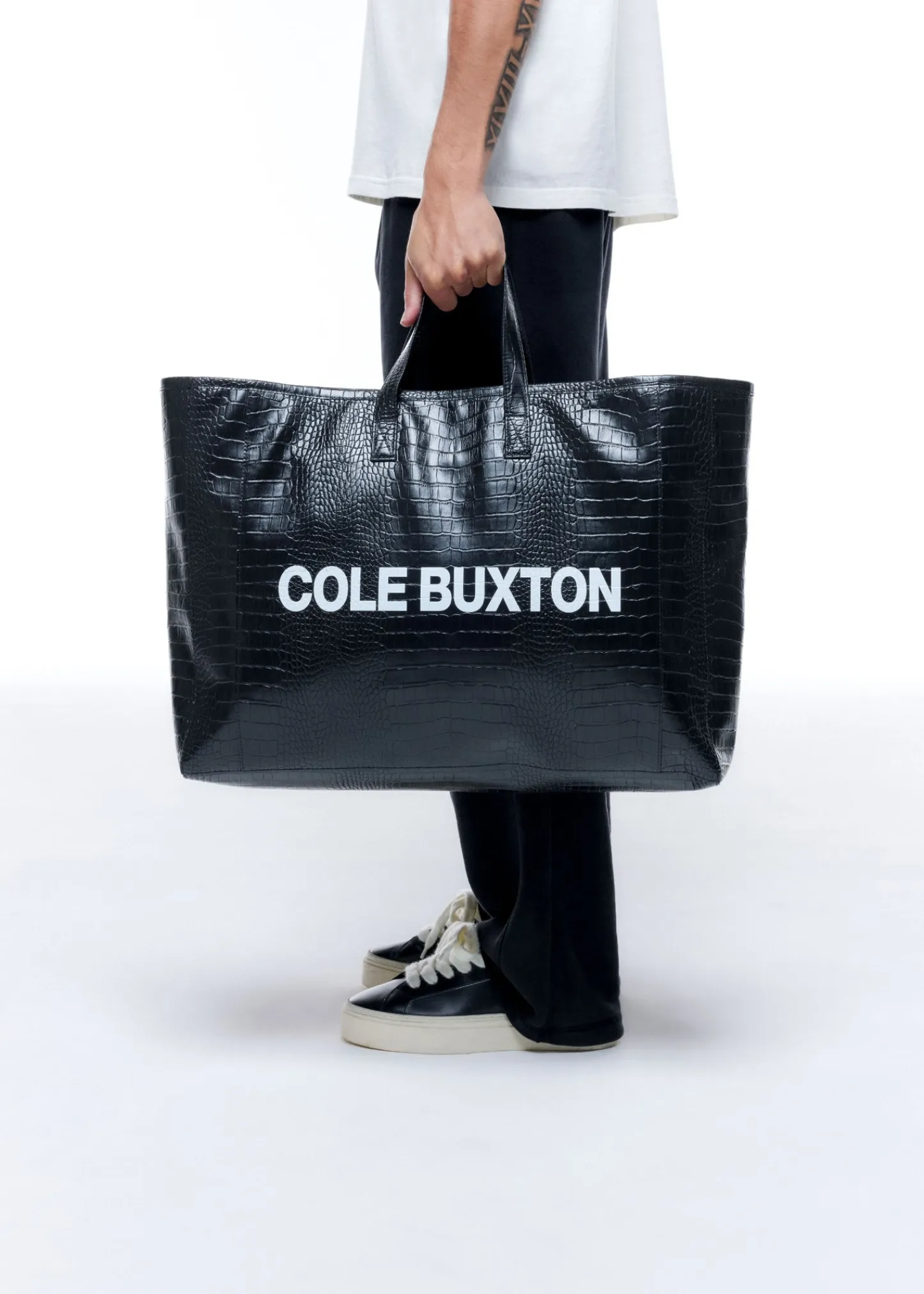 Cole Buxton CROC LEATHER TOTE BAG| Accessories|Leather