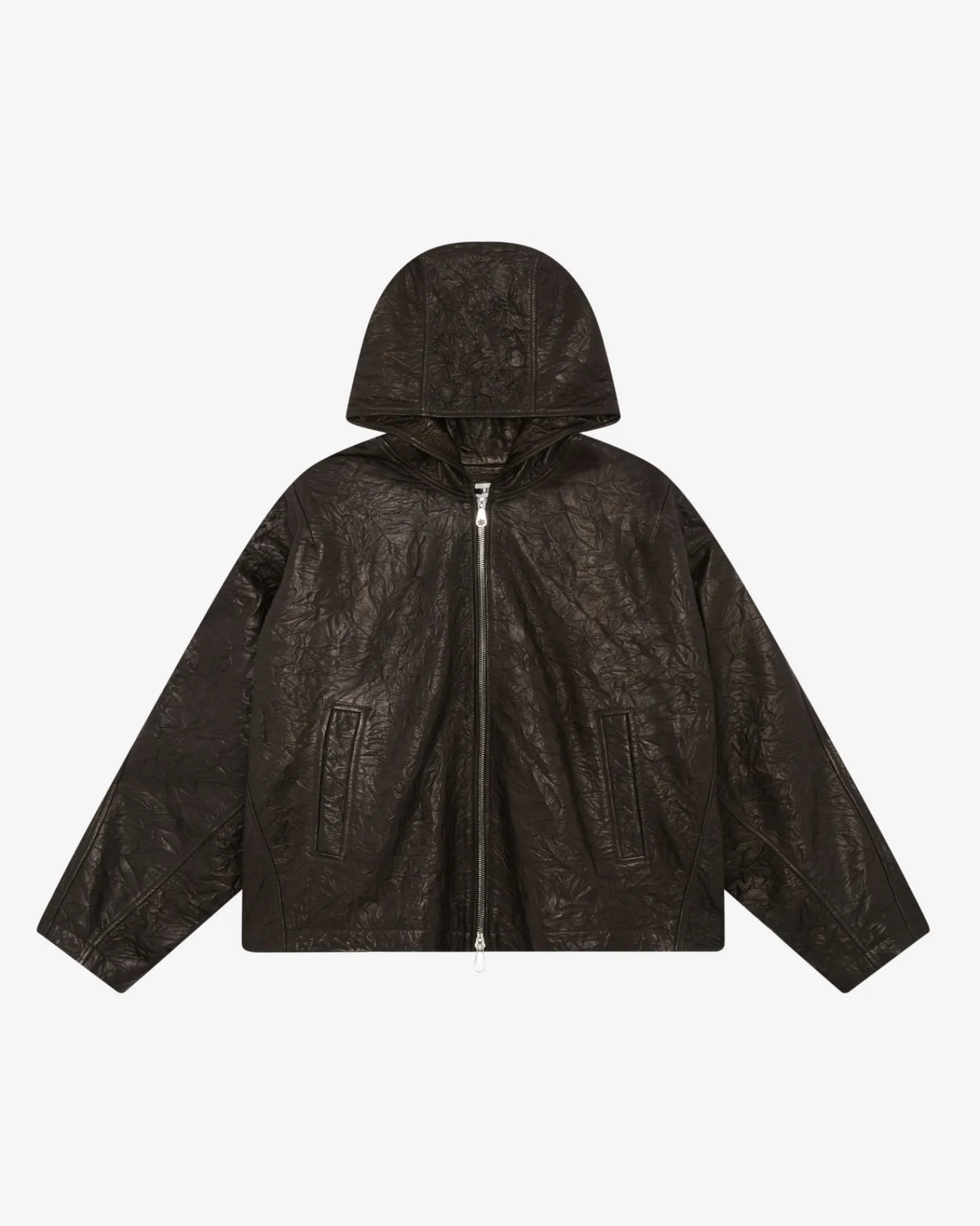 Cole Buxton CRUNCH ZIPPED LEATHER JACKET| Outerwear|Leather