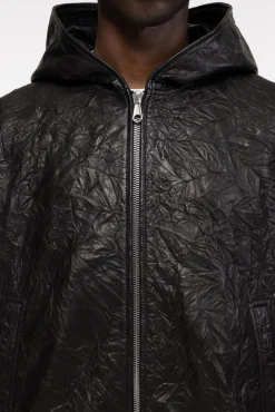 Cole Buxton CRUNCH ZIPPED LEATHER JACKET| Outerwear|Leather