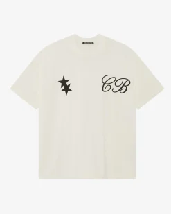 Cole Buxton CURSIVE TWO STARS T-SHIRT| T-Shirts