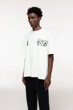 Cole Buxton CURSIVE TWO STARS T-SHIRT| T-Shirts